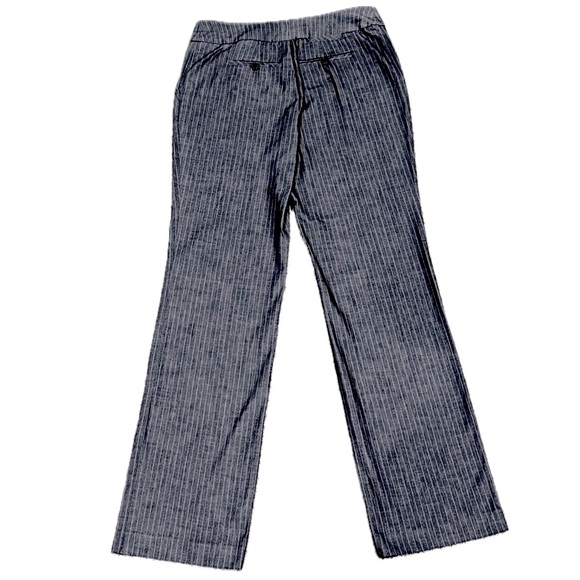 👔💼 TRINA TURK Preppy Gray Pinstripe 2-Pc Suit | Blazer & Pants Sz 8‎ | Y2K - Picture 3 of 8